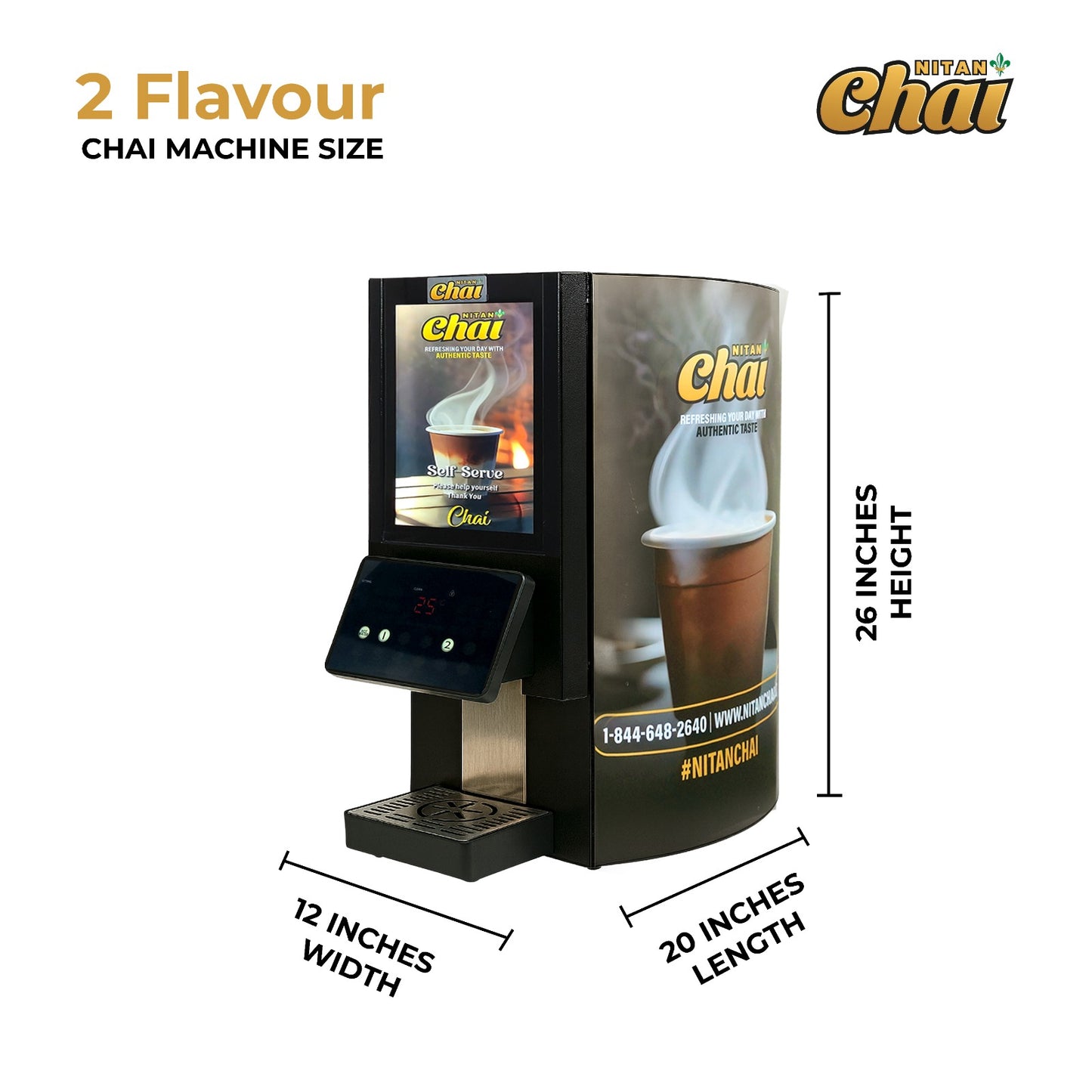 Chai Machine with 2 Flavors