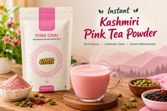 Instant Kashmiri Pink Tea Powder: How to Make Authentic Noon Chai in Seconds