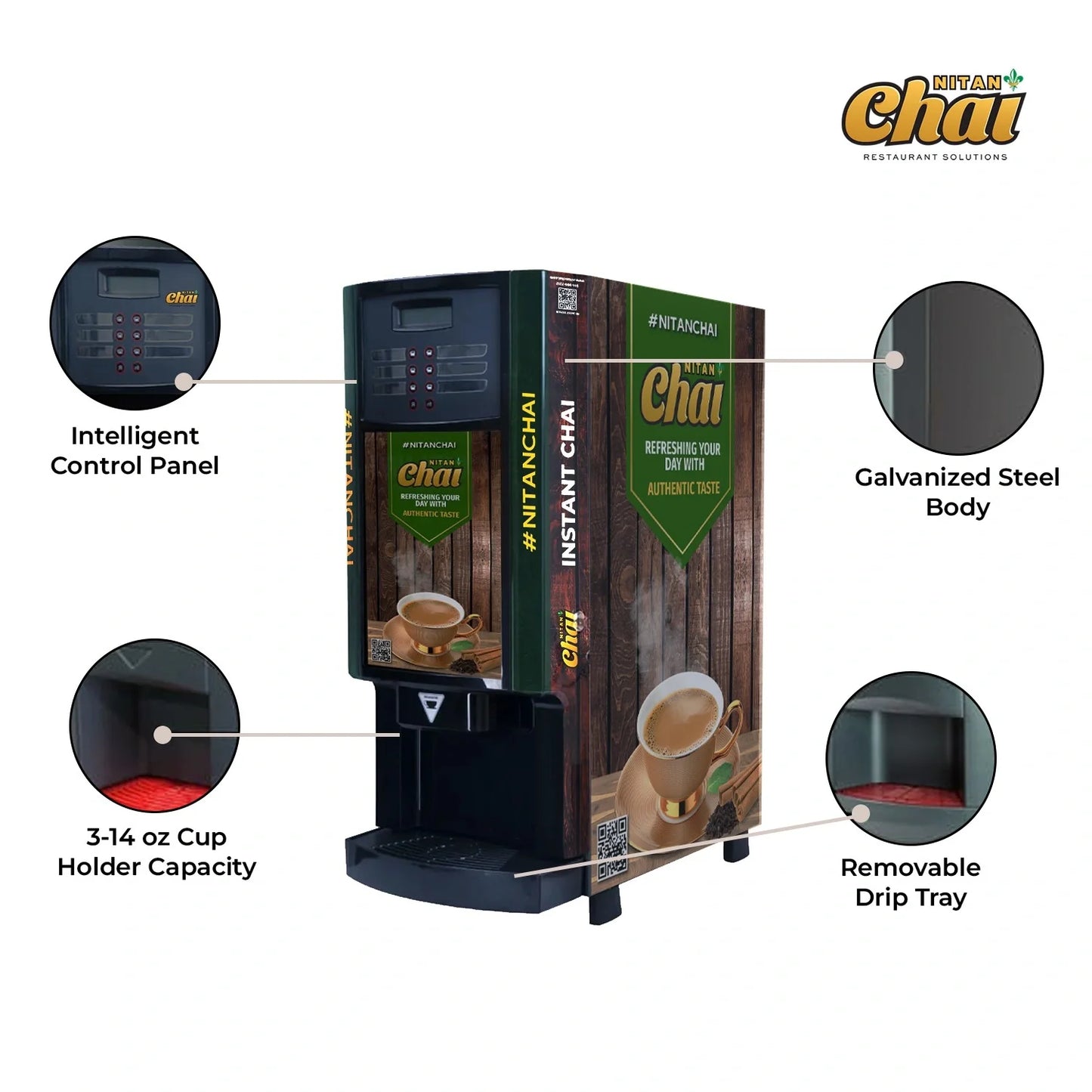 3 Flavor Nitan Chai Machine 3300