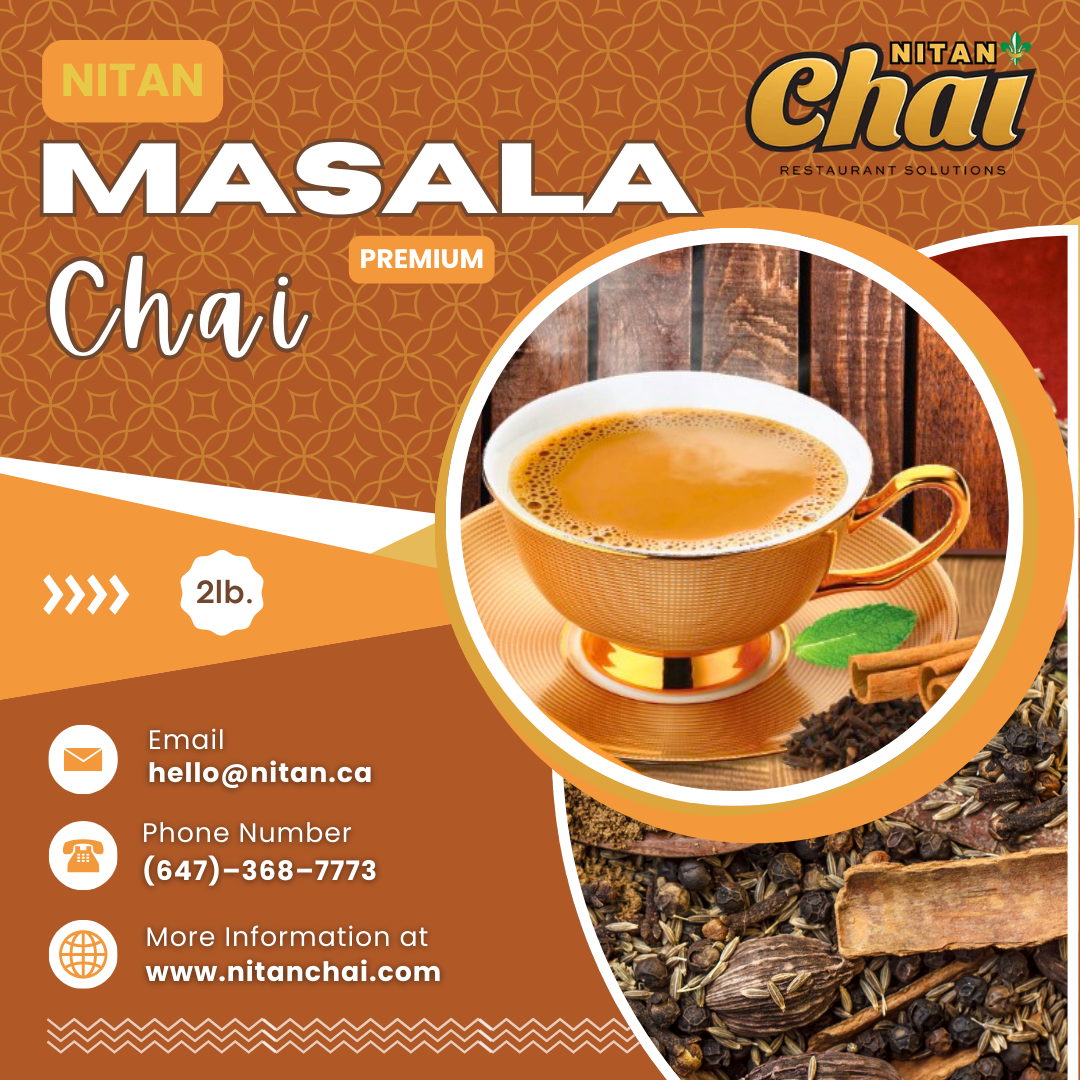 Instant Masala Chai mix with cardamom, ginger, and cinnamon