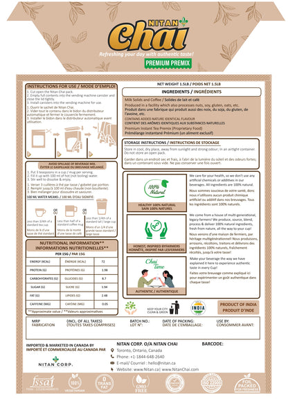 Instant Filter Coffee Premix Unsweetened