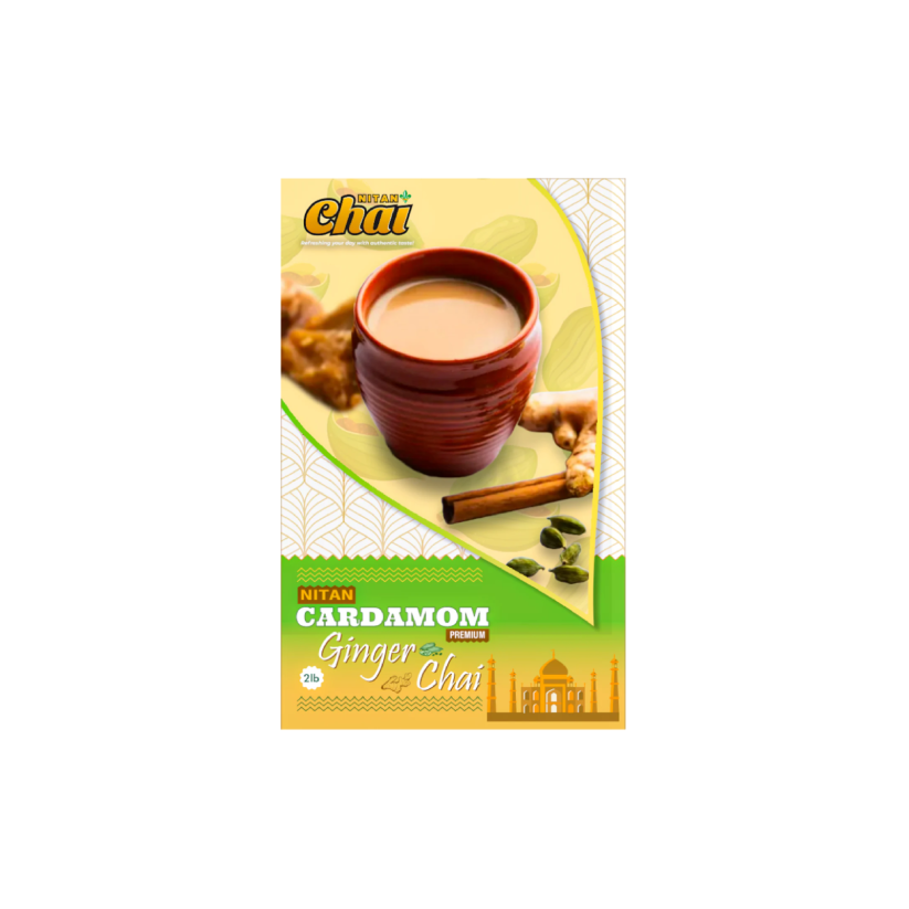 Nathan Chai cardamom ginger chai packaging 