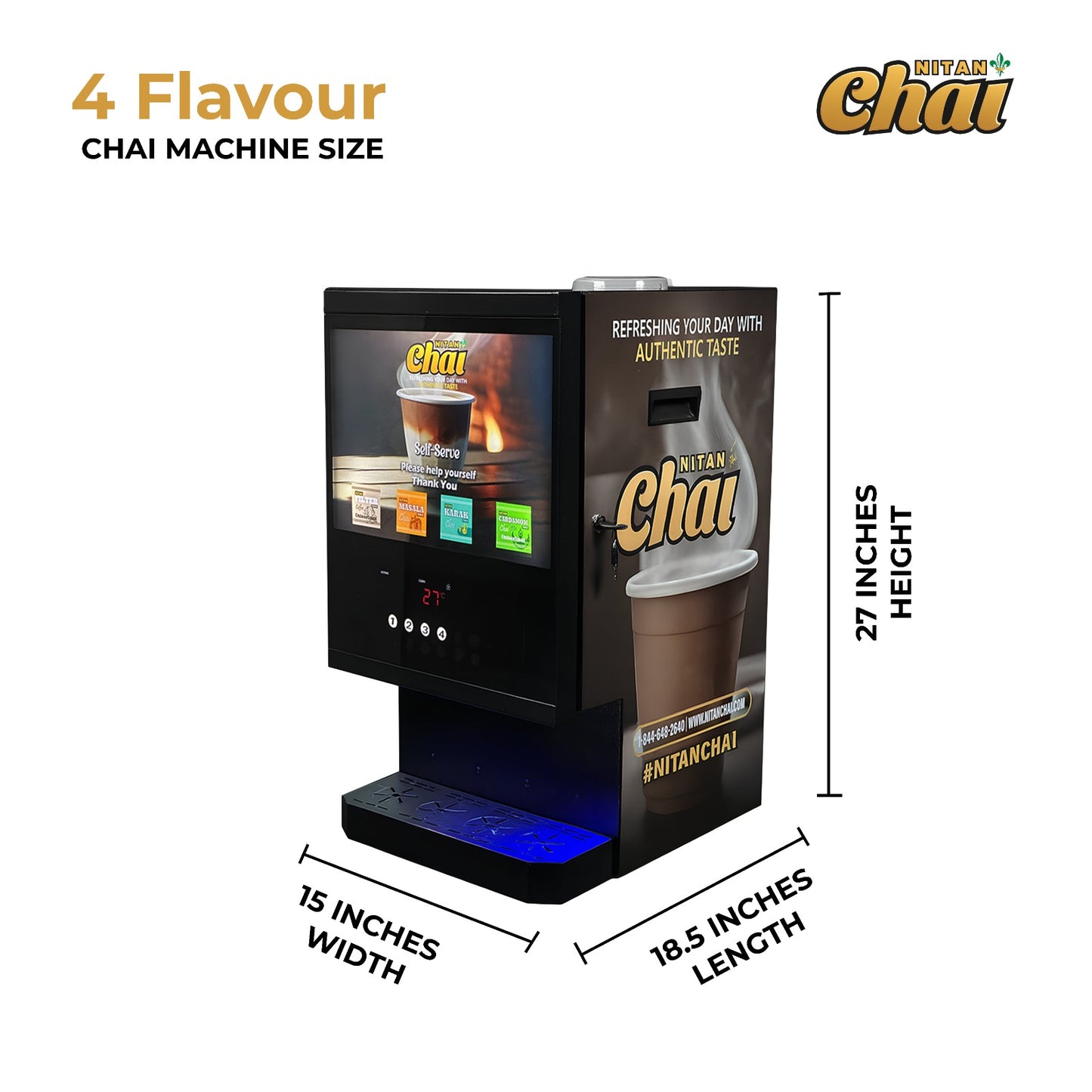Chai Machine with 4 Flavors