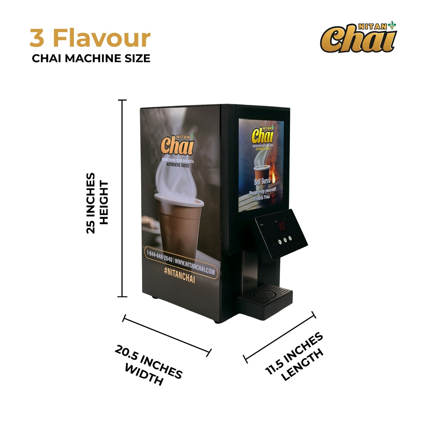Chai Machine with 3 Flavors