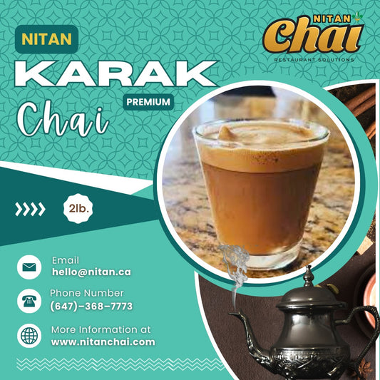 Nitan Karak Chai - Bold, Spiced Tea with Cardamom and Rich Flavour