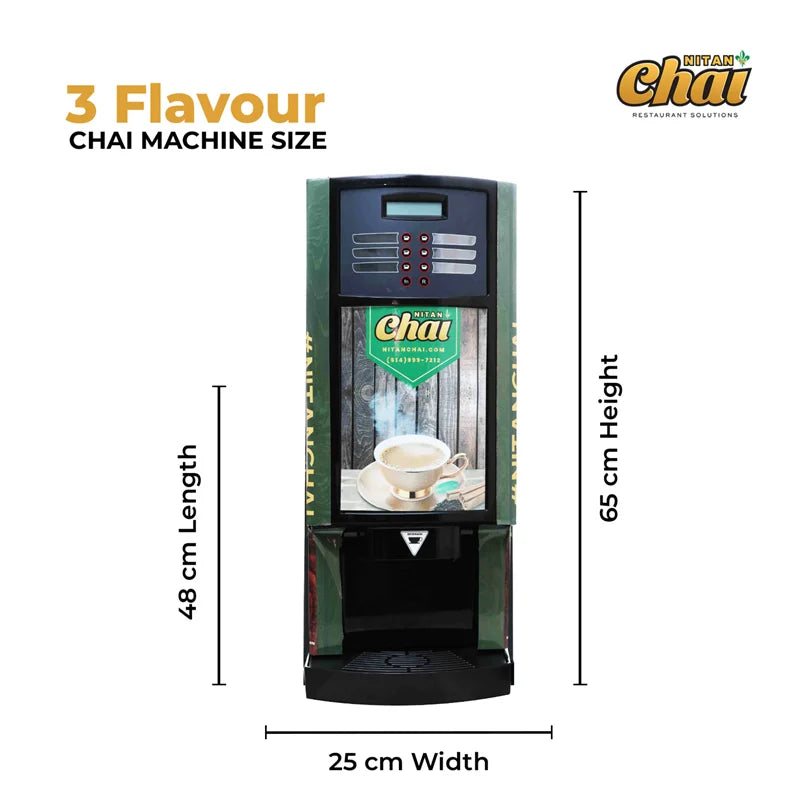 3 Flavour Nitan  Chai Machine